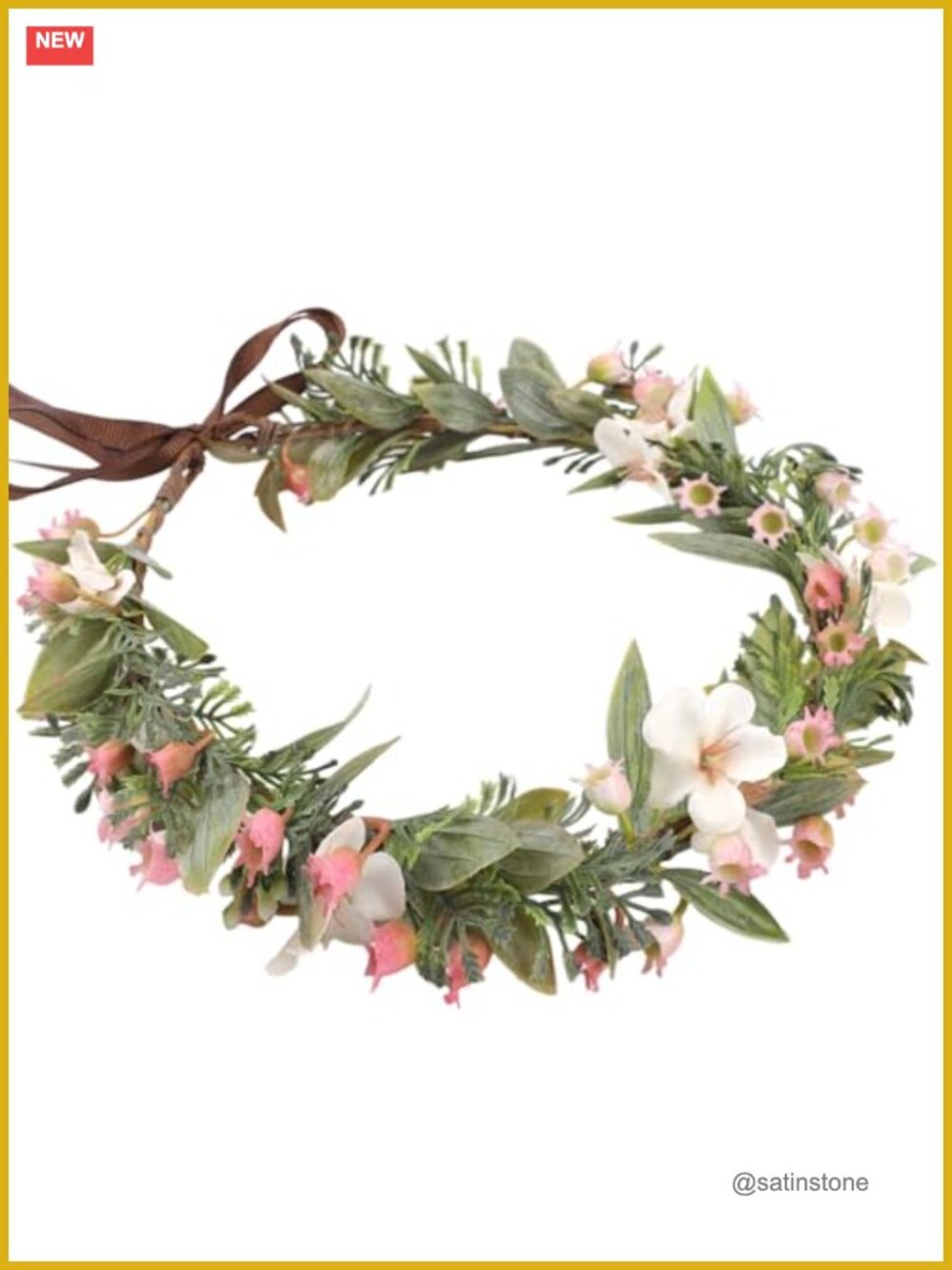Handmade Flower Crown Headband Fairy Floral Hair Accessory
